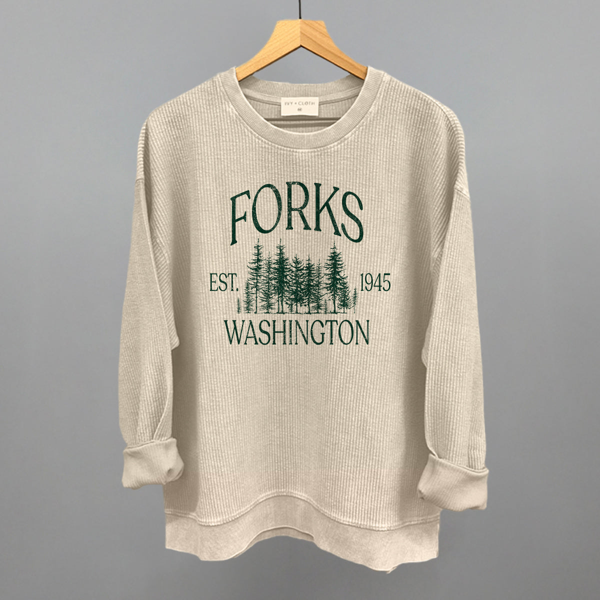 Forks, WA Est 1945 Ivy + Cloth
