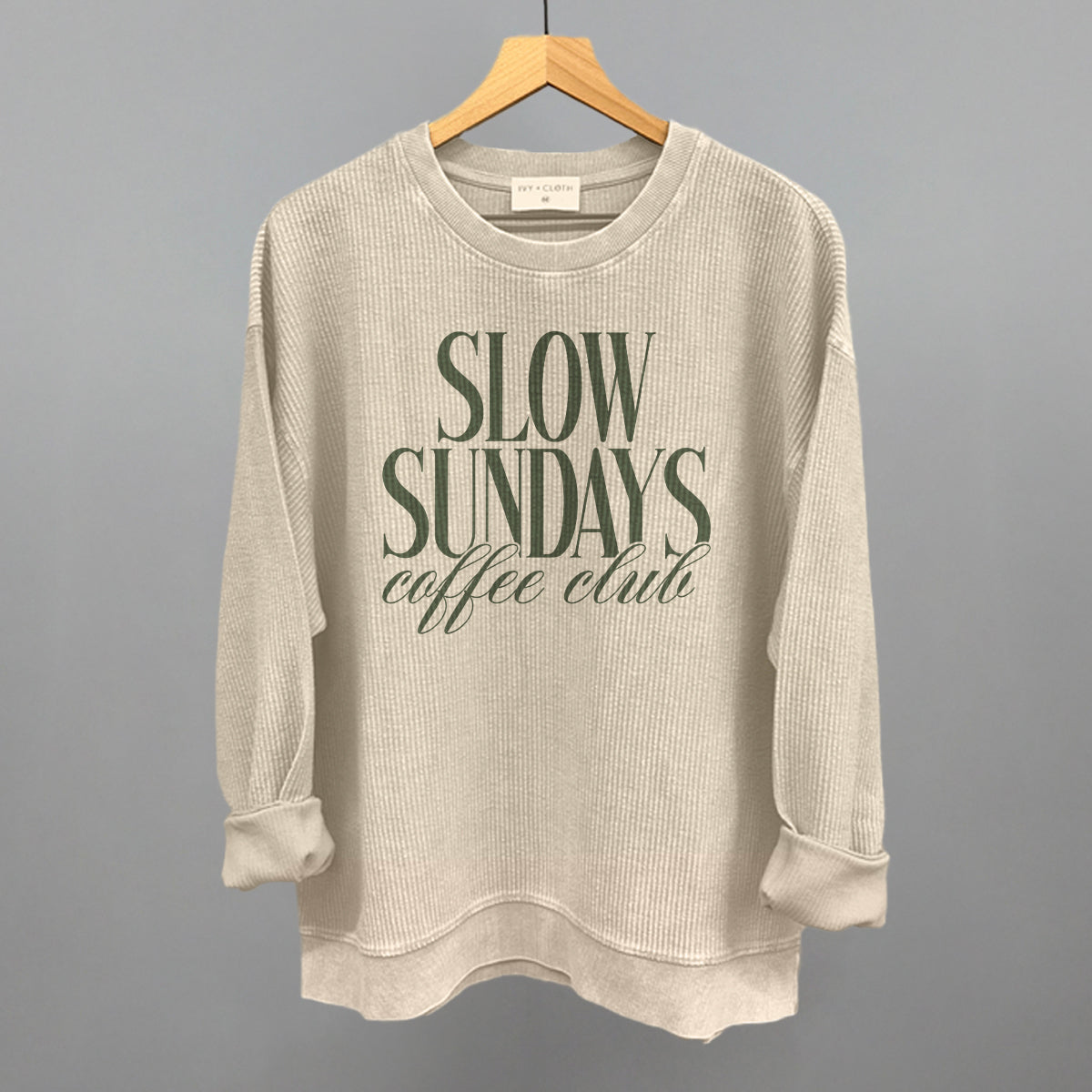 Slow Sundays Coffee Club (Green) Ivy + Cloth
