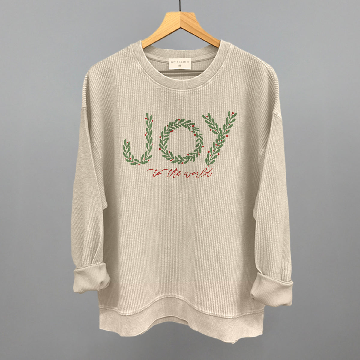 Joy To The World (Wreath) Ivy + Cloth