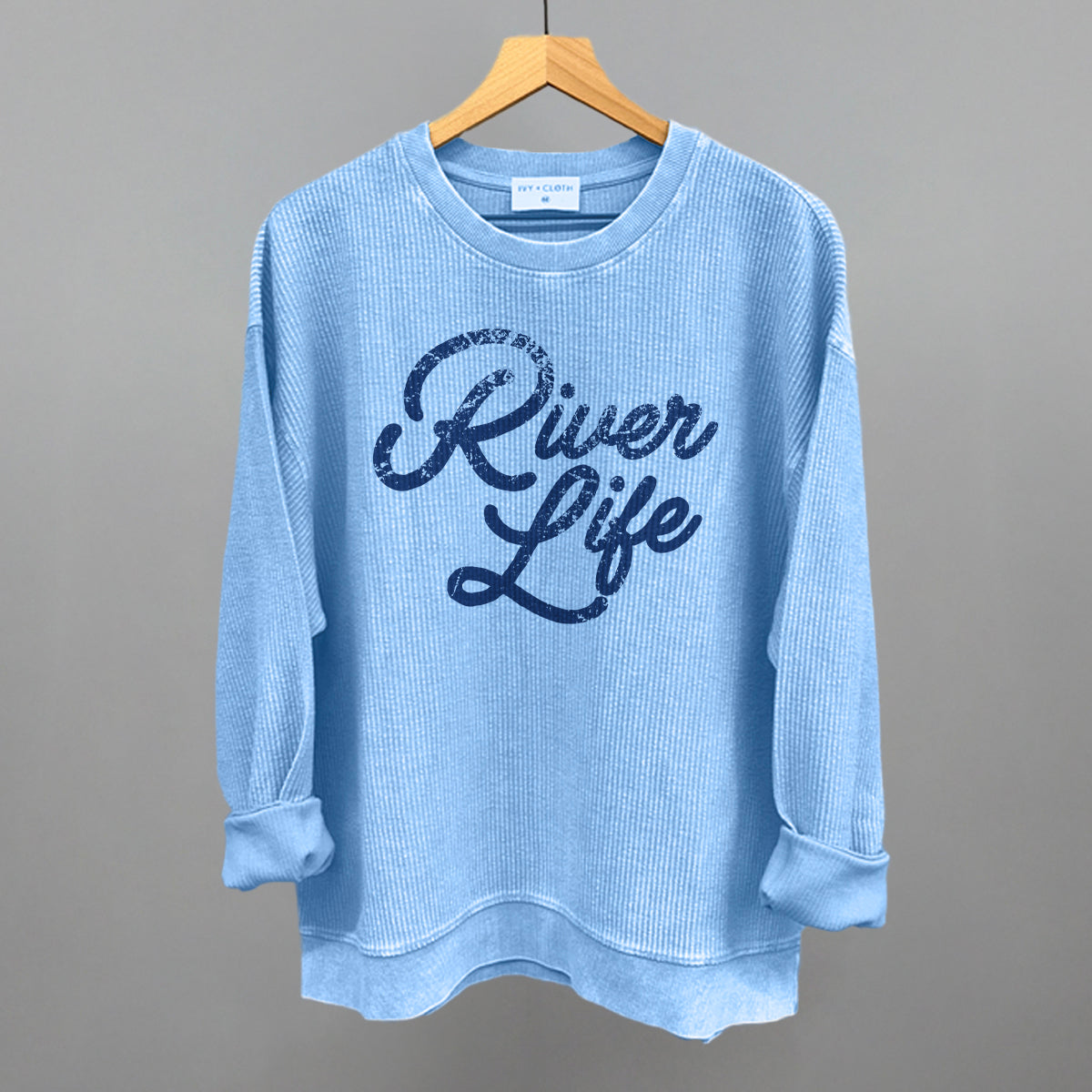 River Life (Distressed Script) Ivy + Cloth