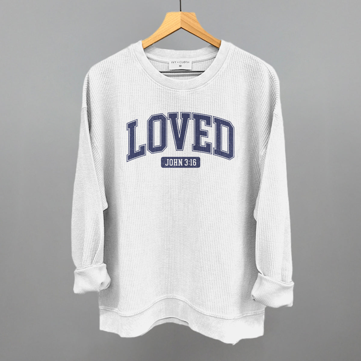 Loved John 3:16 (Navy) Ivy + Cloth