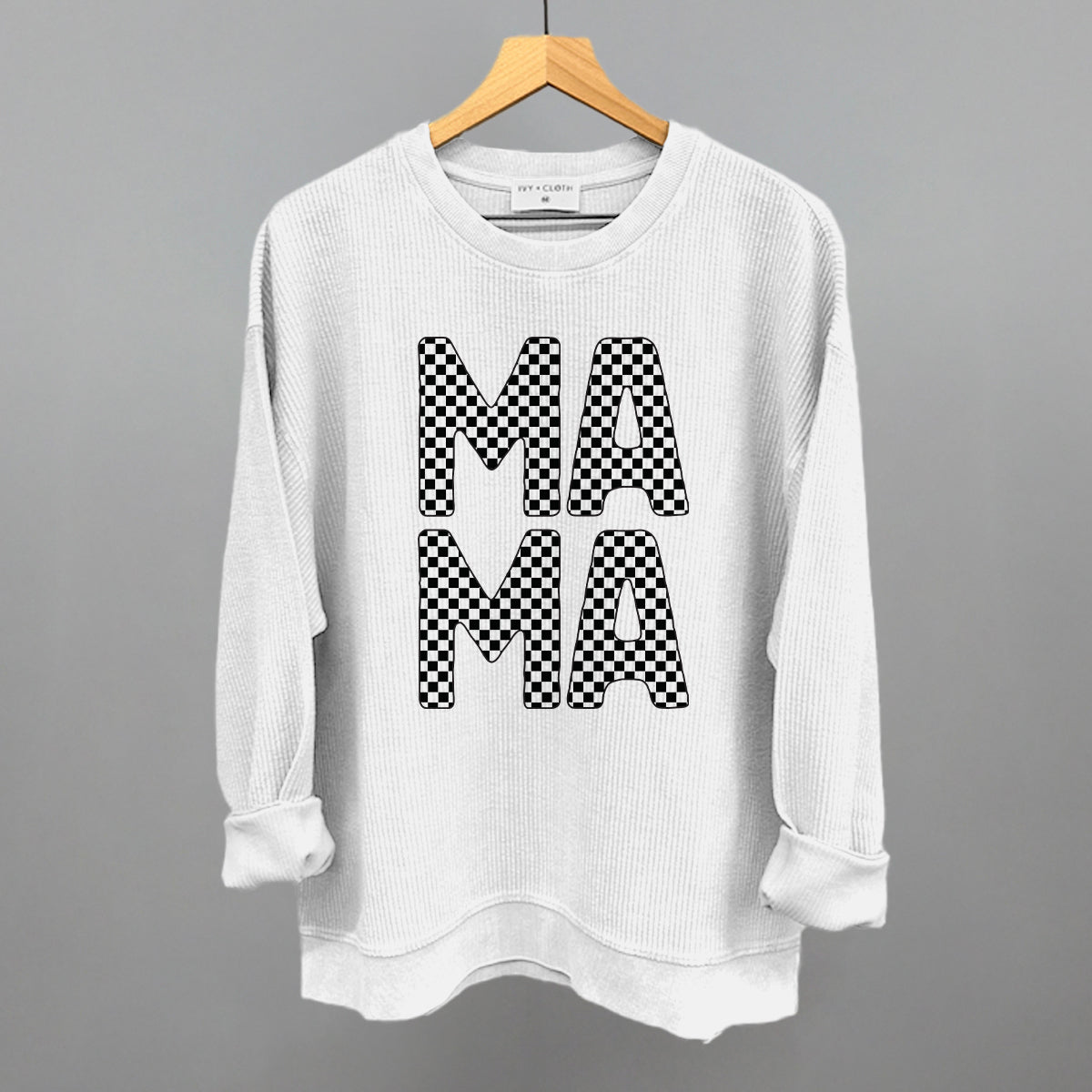Mama Stacked Checkered Ivy + Cloth