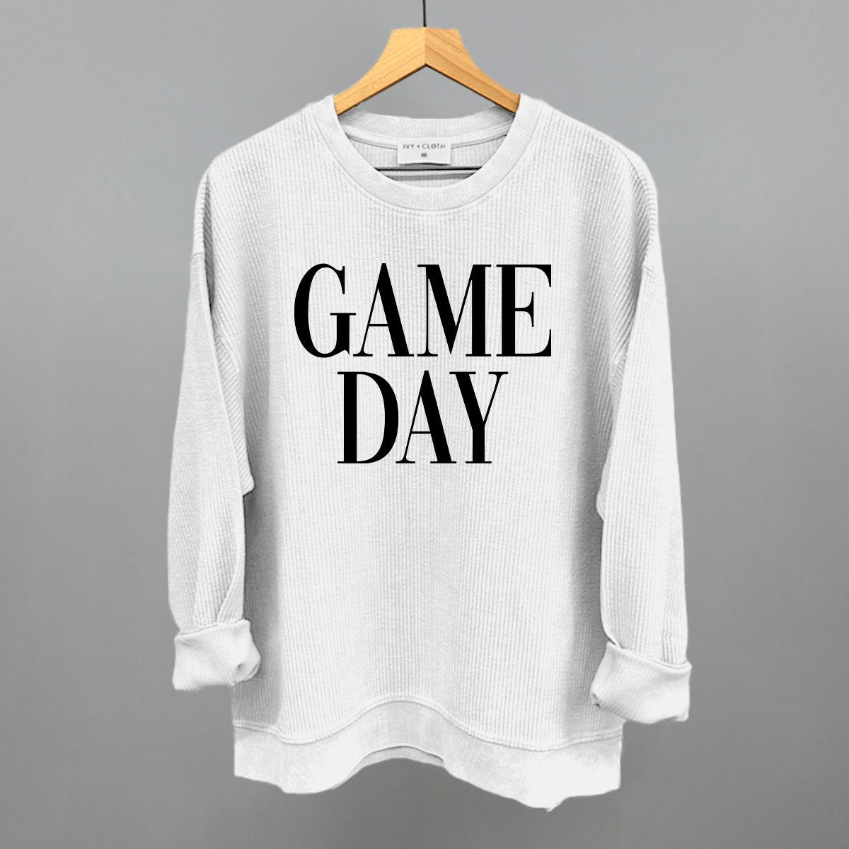 Game Day Black Serif Ivy + Cloth