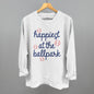 Happiest At The Ballpark Navy Script Ivy + Cloth