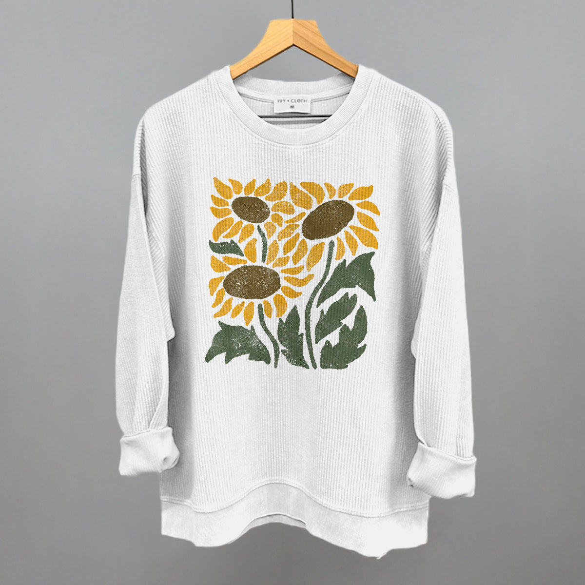 Abstract Sunflowers Ivy + Cloth
