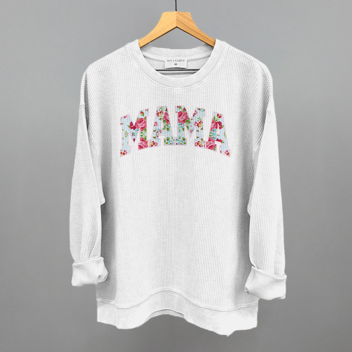 Mama (Block Letter Floral) Ivy + Cloth