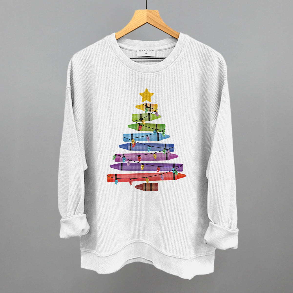Crayon Christmas Tree Ivy + Cloth