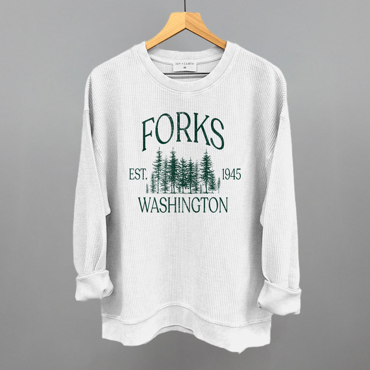 Forks, WA Est 1945 Ivy + Cloth