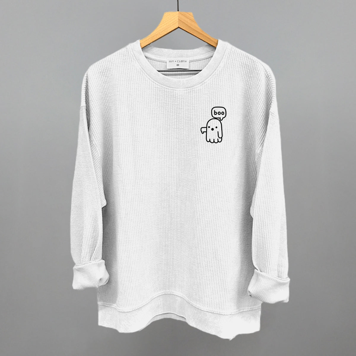 Boo Ghost (Left Chest) Ivy + Cloth