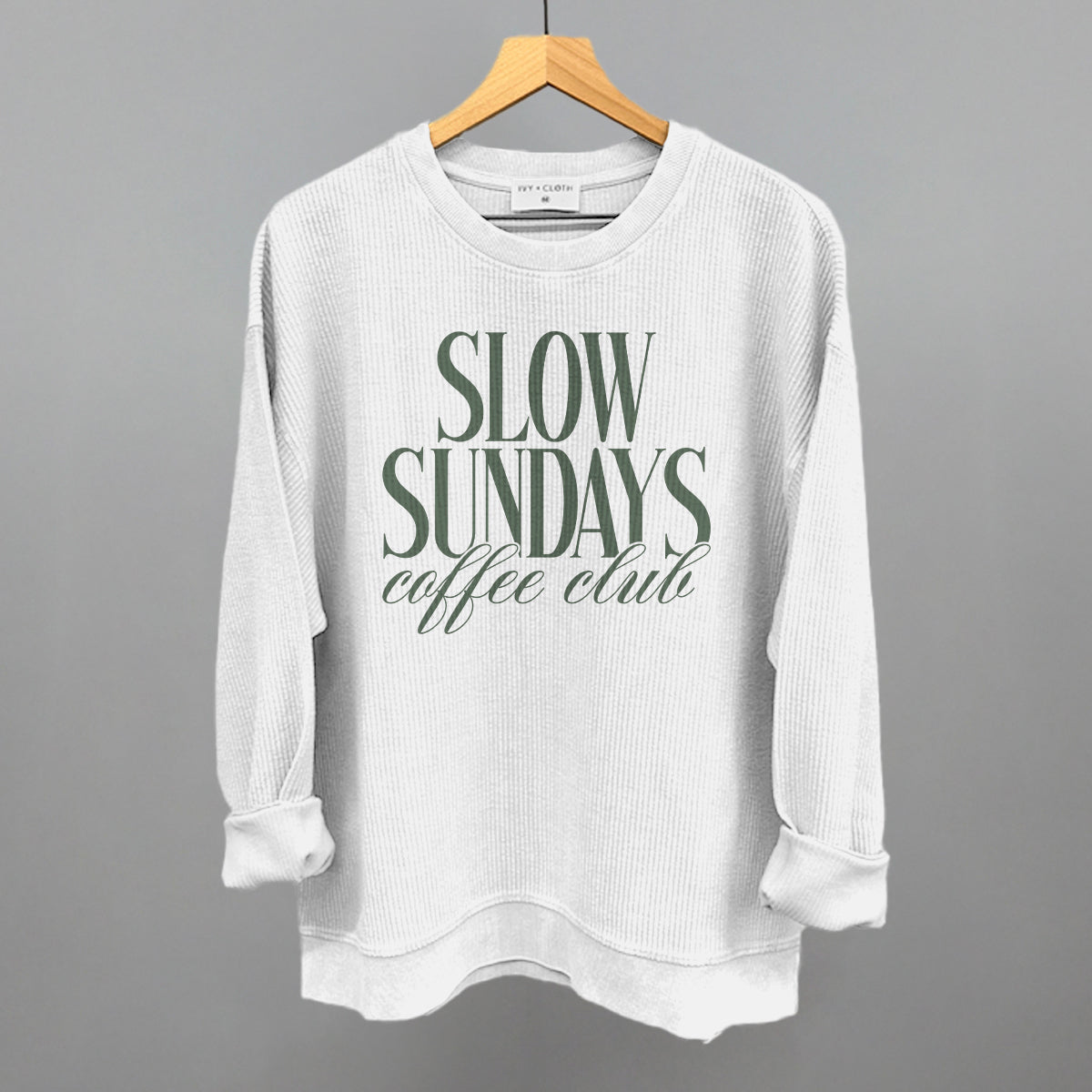 Slow Sundays Coffee Club (Green) Ivy + Cloth
