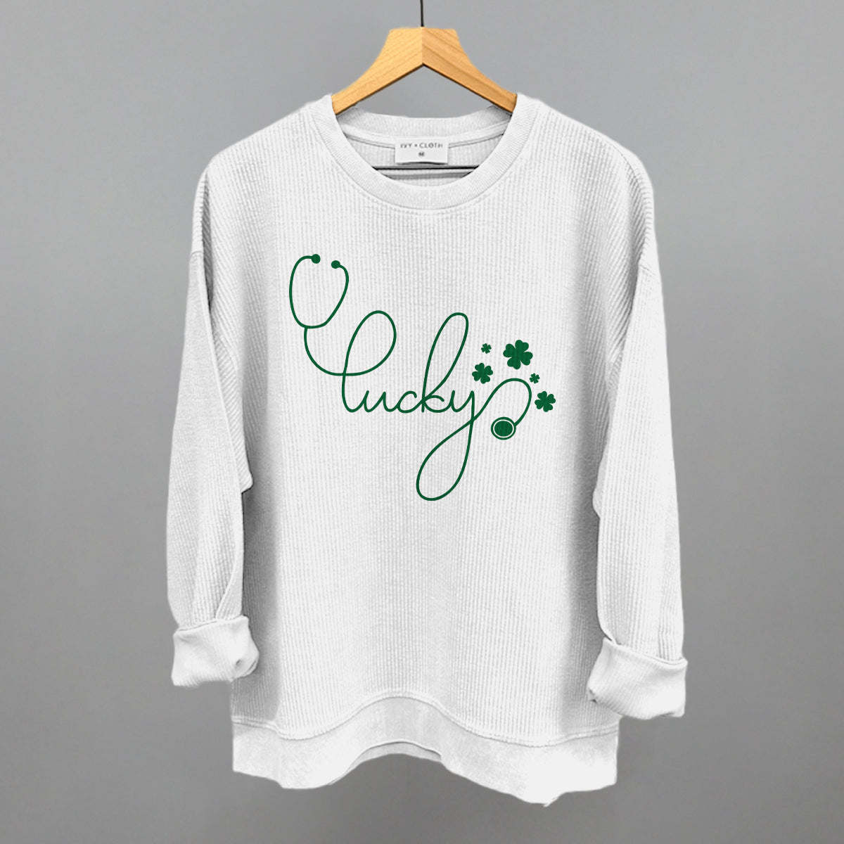 Lucky Script (Stethoscope) Ivy + Cloth
