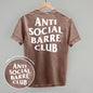 Anti Social Barre Club (White) (Back Print) Ivy + Cloth