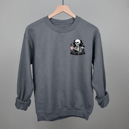 Staying Alive Coffee Skeleton (Left Chest) Ivy + Cloth