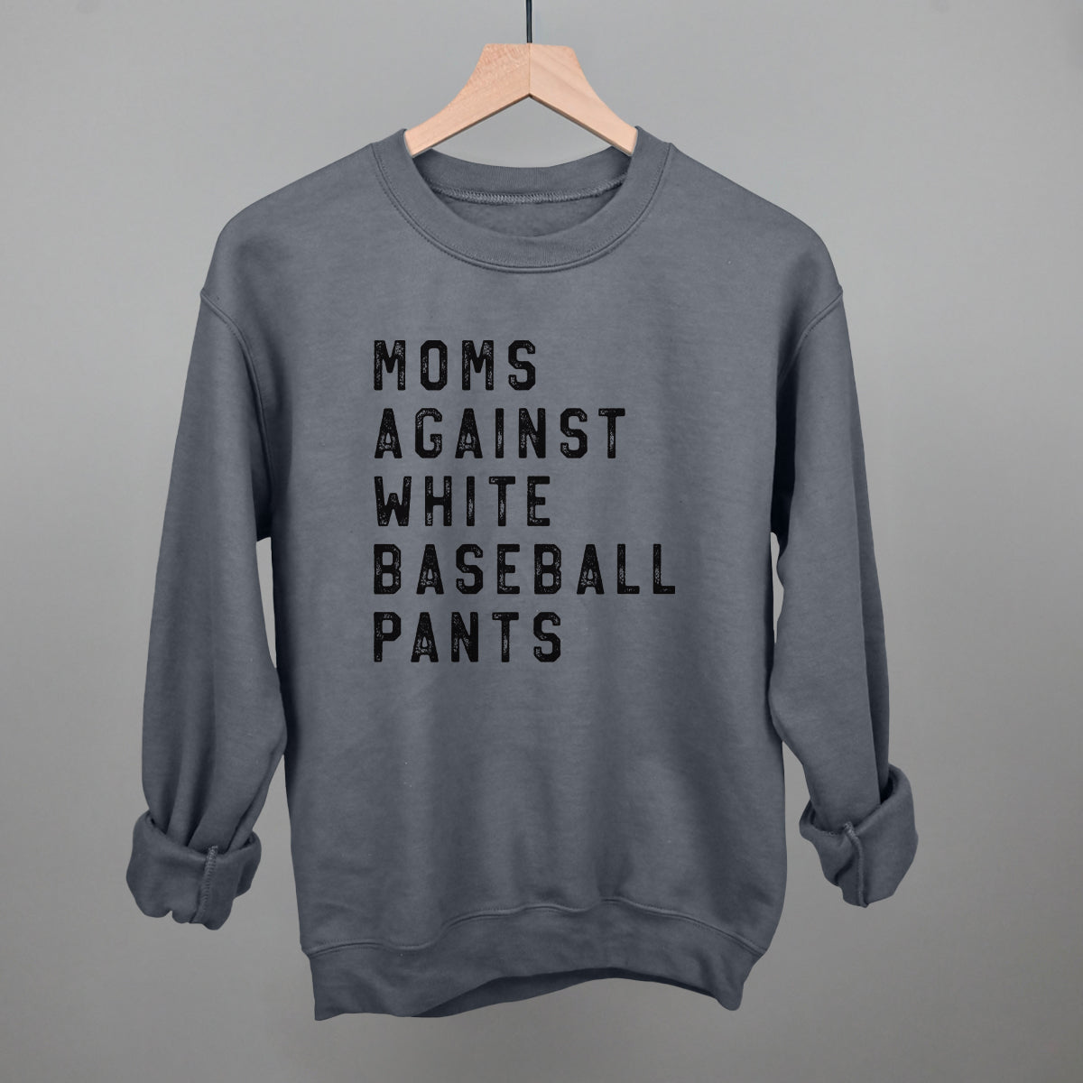 Moms Against White Baseball Pants Ivy + Cloth