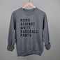 Moms Against White Baseball Pants Ivy + Cloth