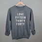 Love Fifteen Thirty Forty Ivy + Cloth