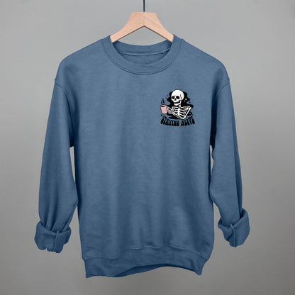 Staying Alive Coffee Skeleton (Left Chest) Ivy + Cloth