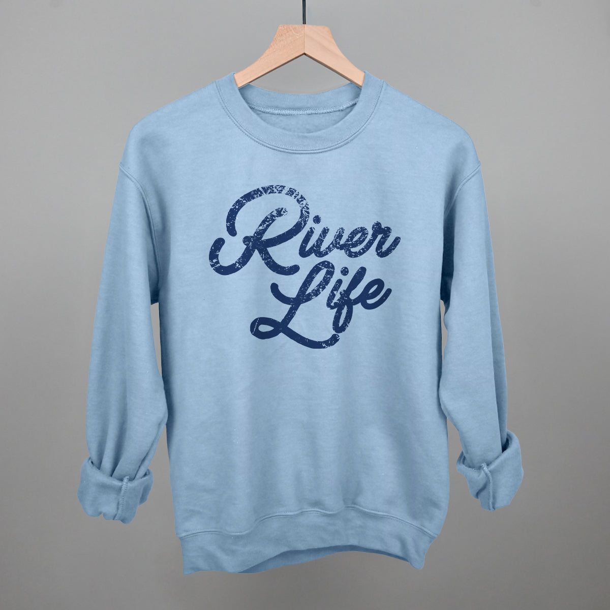 River Life (Distressed Script) Ivy + Cloth