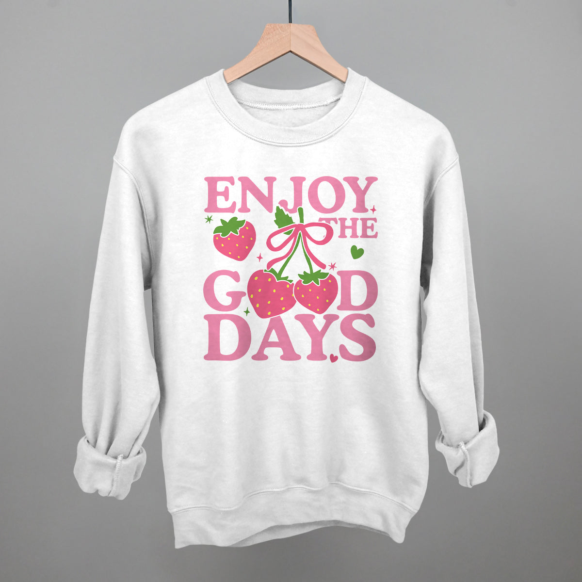 Enjoy The Good Days Strawberries Ivy + Cloth