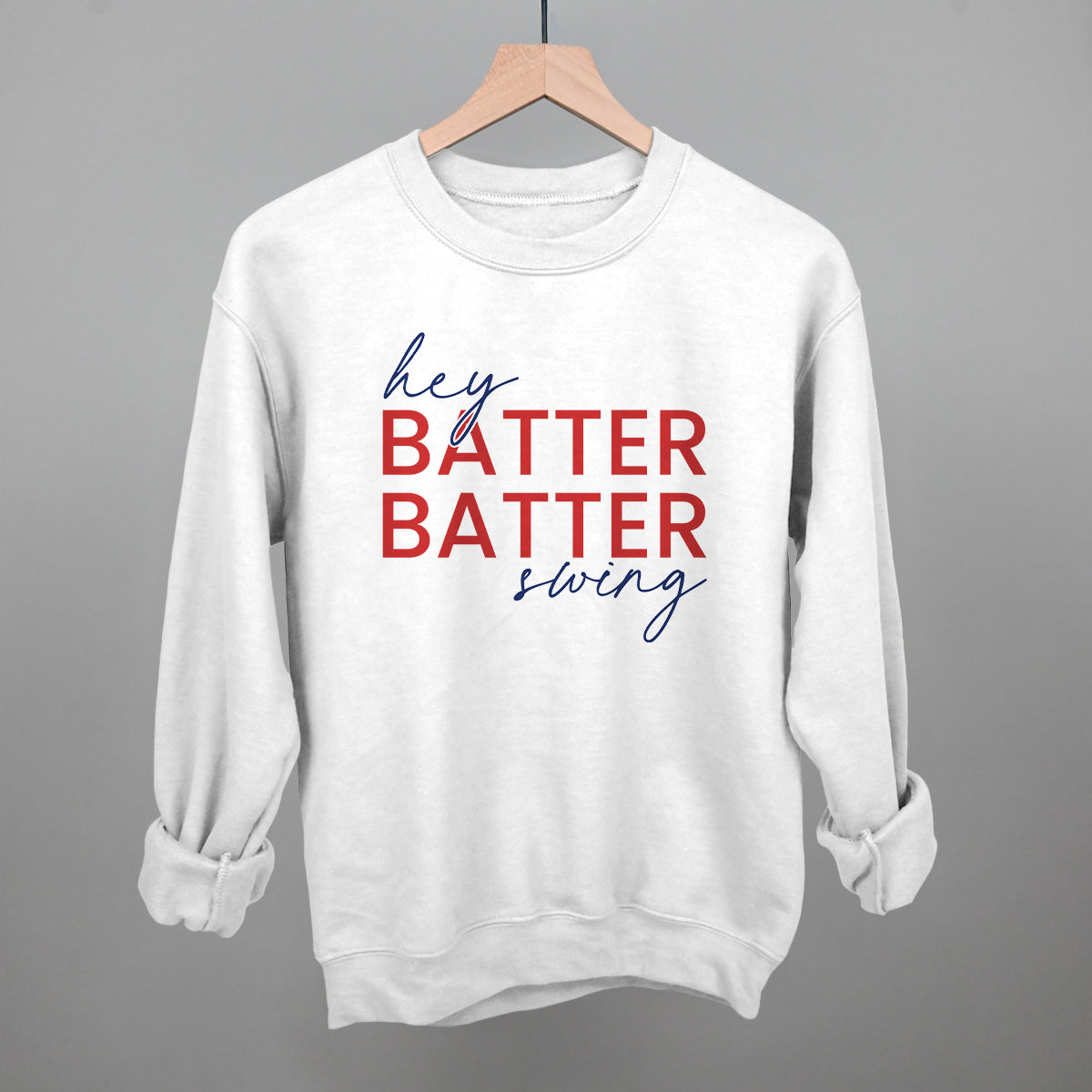 Hey Batter Batter Swing (Red + Navy) Ivy + Cloth