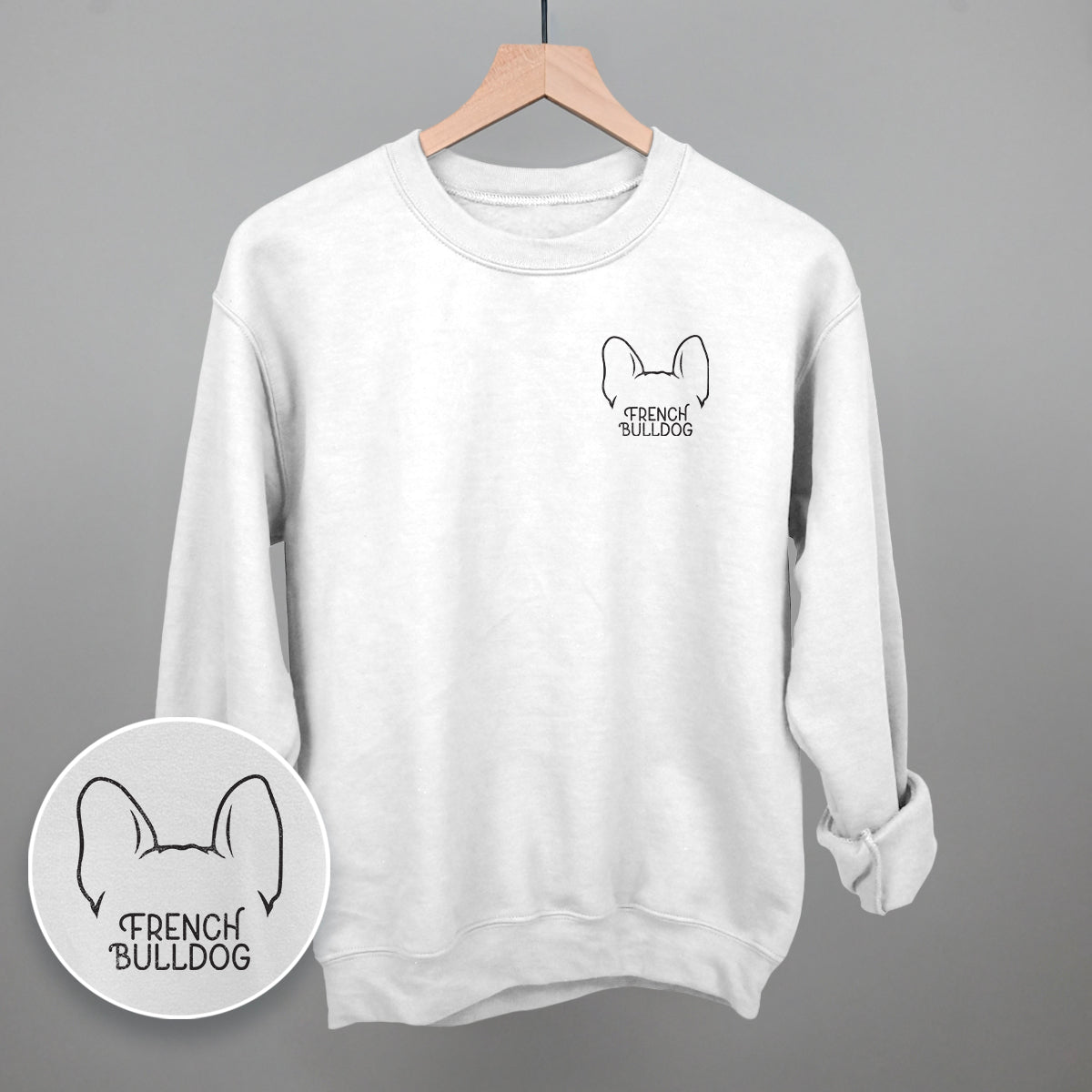 French Bulldog (Left Chest) Ivy + Cloth