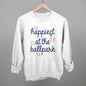 Happiest At The Ballpark Navy Script Ivy + Cloth