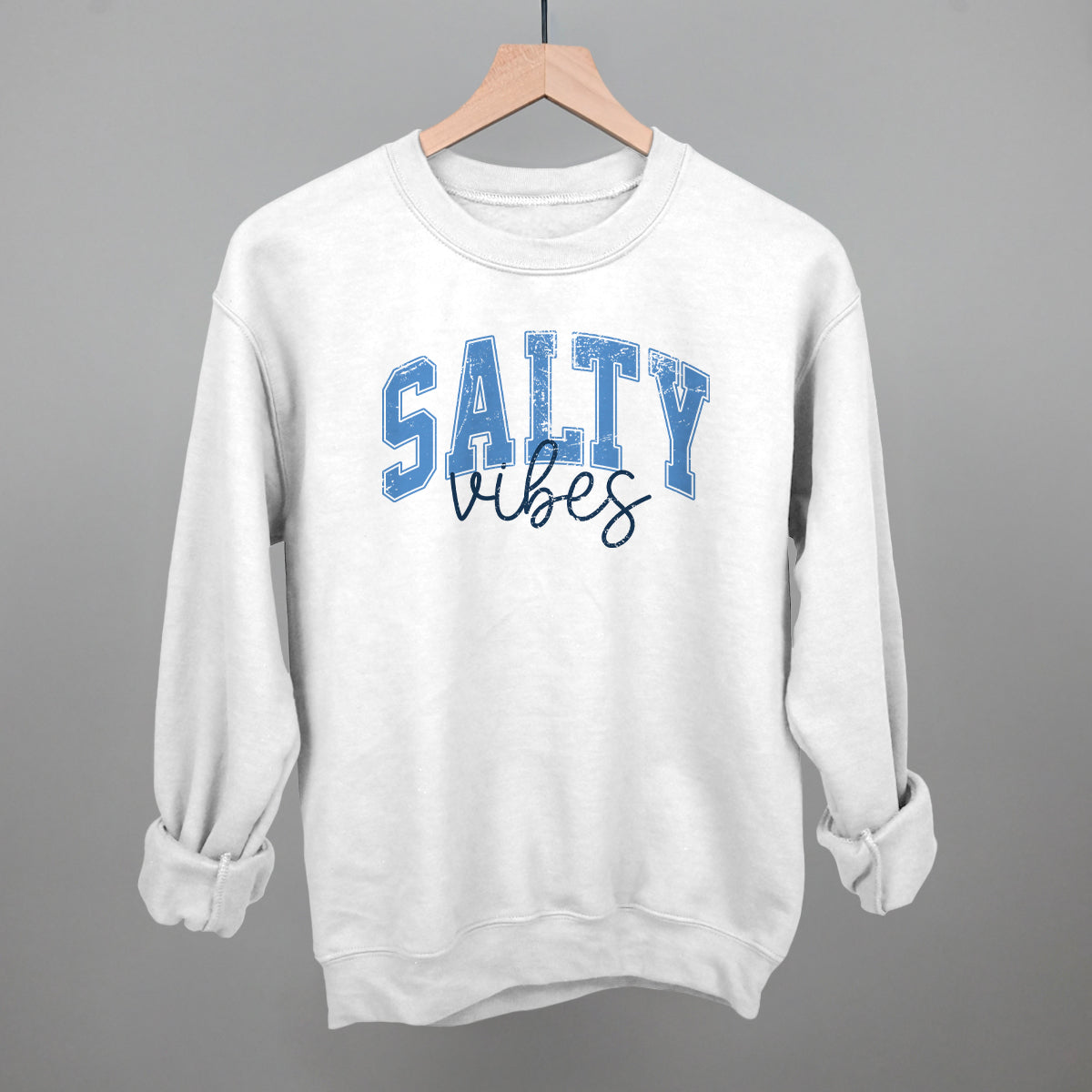 Salty Vibes Arch + Script Distressed Ivy + Cloth