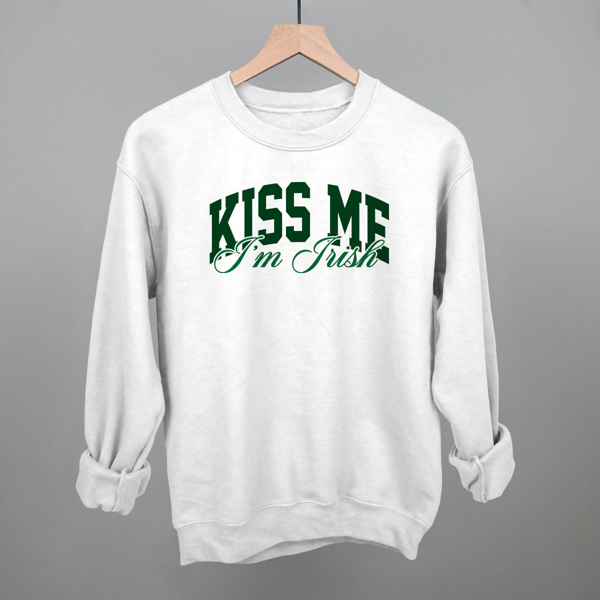 Kiss Me I'm Irish (Arch + Script) Ivy + Cloth