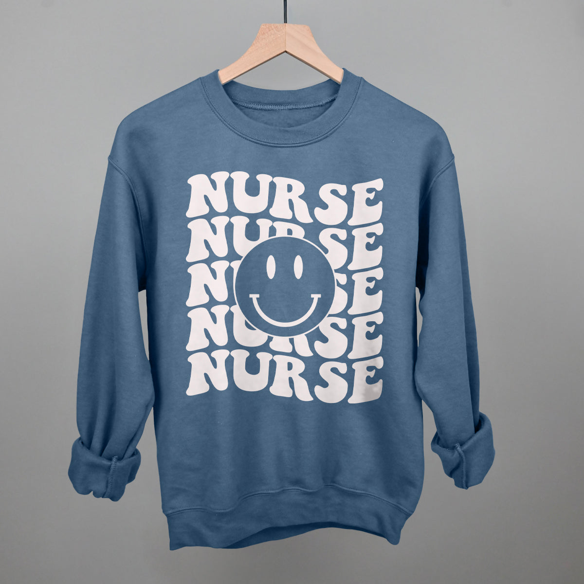 Retro Nurse Smiley (Repeated) Ivy + Cloth