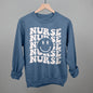 Retro Nurse Smiley (Repeated) Ivy + Cloth