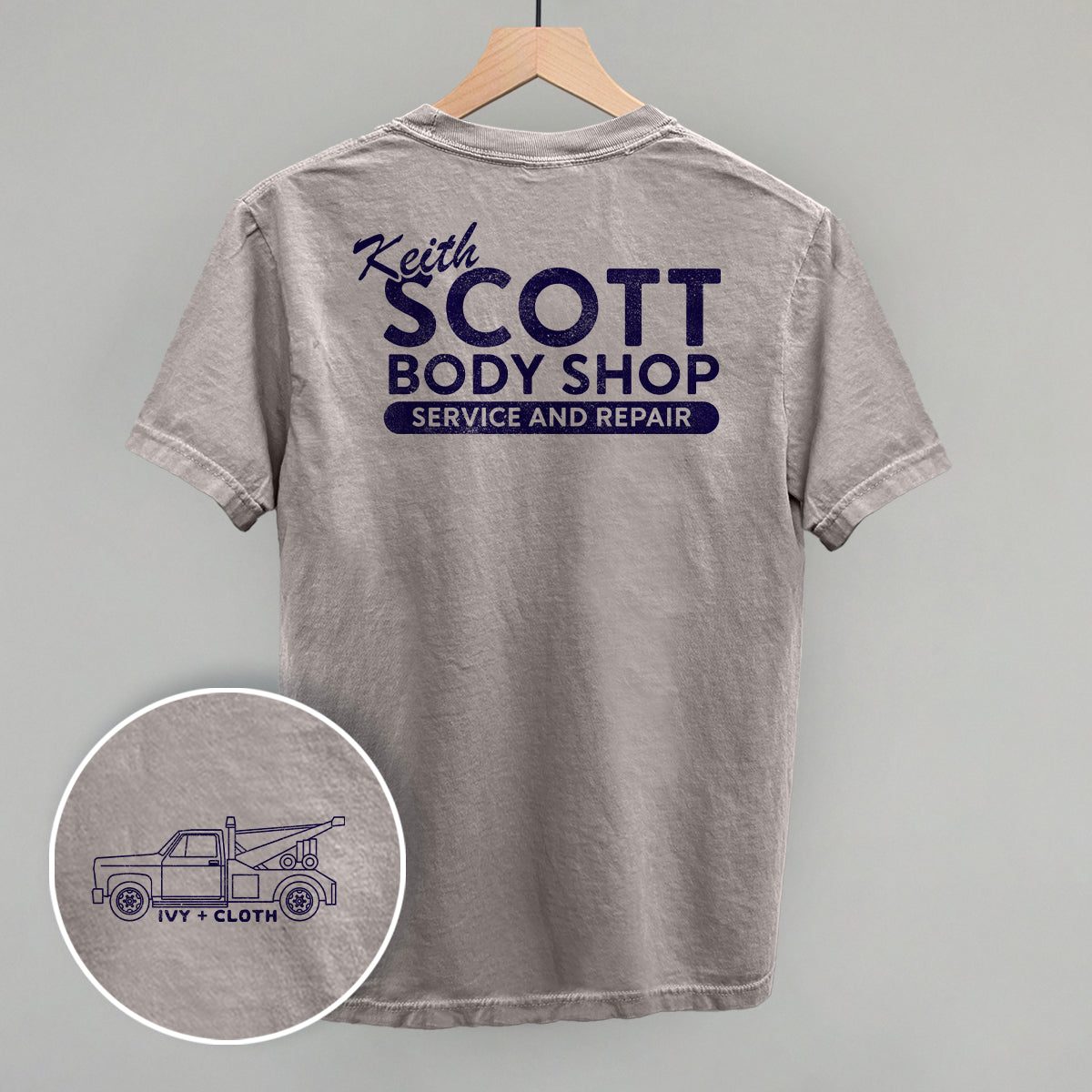 Keith Scott Body Shop (Back Print) Ivy + Cloth