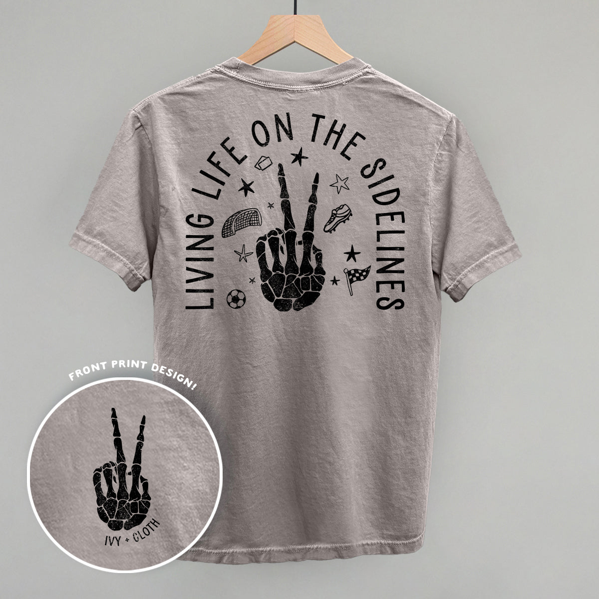 Living Life On The Sidelines Soccer (Back Print) Ivy + Cloth