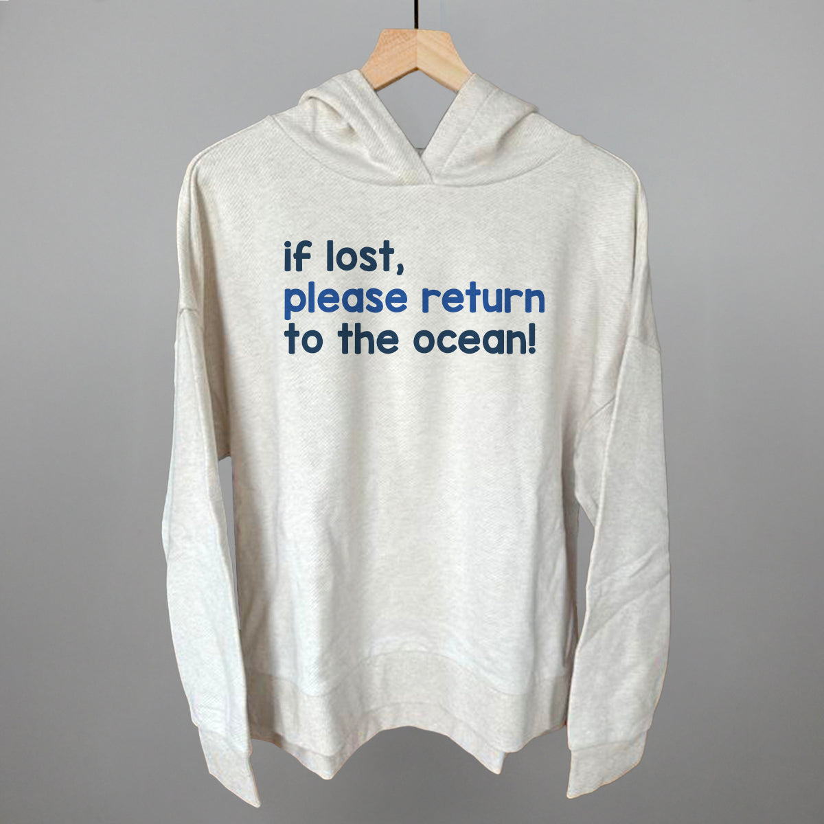 If Lost, Please Return To The Ocean (Text Only) Ivy + Cloth