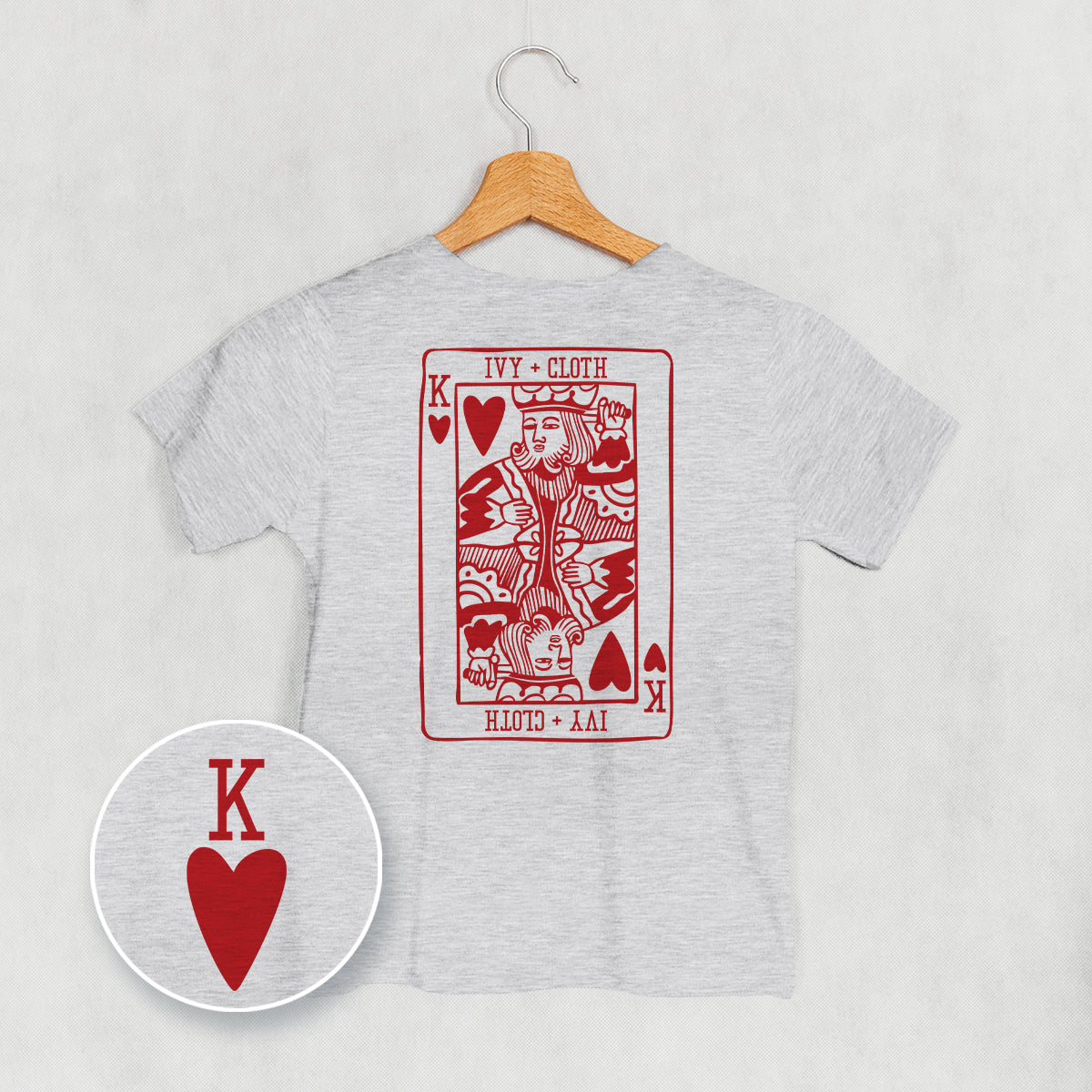 King Of Hearts (Kids Back Print) Ivy + Cloth