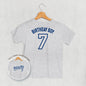 Birthday Boy Varsity #7 (Kids Back Print) Ivy + Cloth