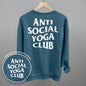 Anti Social Yoga Club (White) (Back Print) Ivy + Cloth