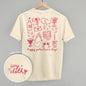 Galentine's Pink Doodles (Back Print) Ivy + Cloth