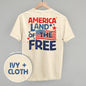 America Land Of The Free Distressed (Back Print) Ivy + Cloth