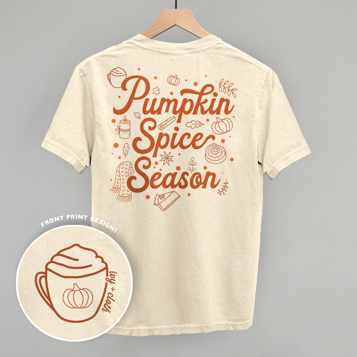 Pumpkin Spice Season Doodles (Back Print) Ivy + Cloth
