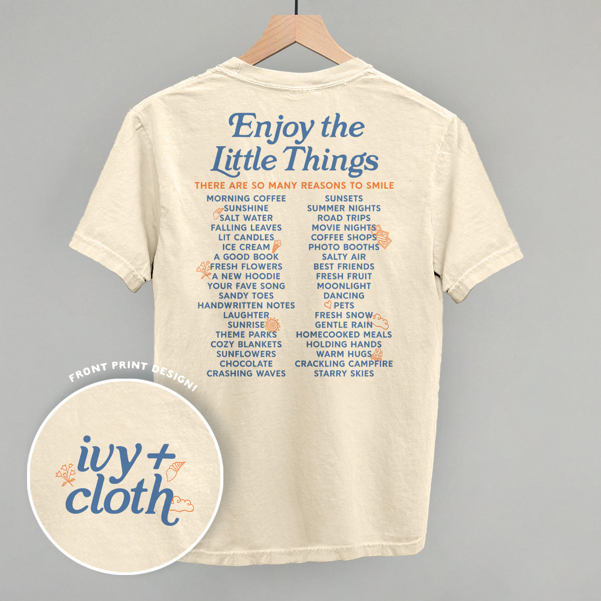 Enjoy The Little Things List (Back Print) Ivy + Cloth