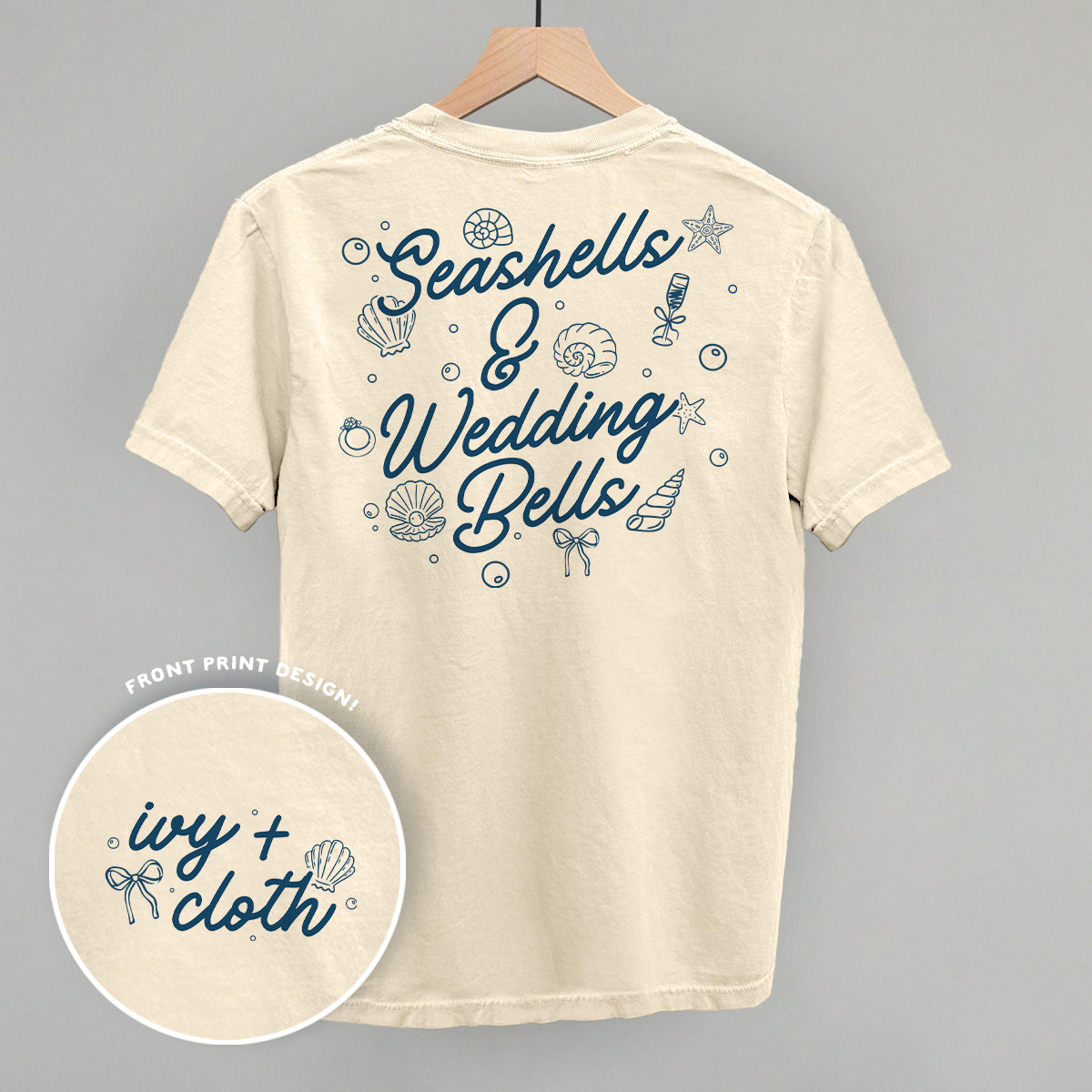 Seashells & Wedding Bells (Back Print) Ivy + Cloth