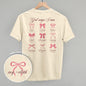 God Says I Am (Pink Bows) (Back Print) Ivy + Cloth
