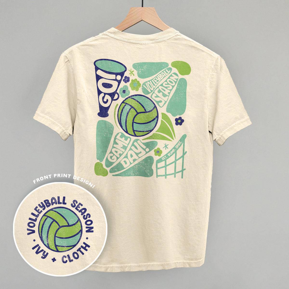 Volleyball Season Doodles (Back Print) Ivy + Cloth