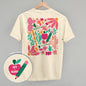 Abstract Floral Teacher Doodle (Back Print) Ivy + Cloth