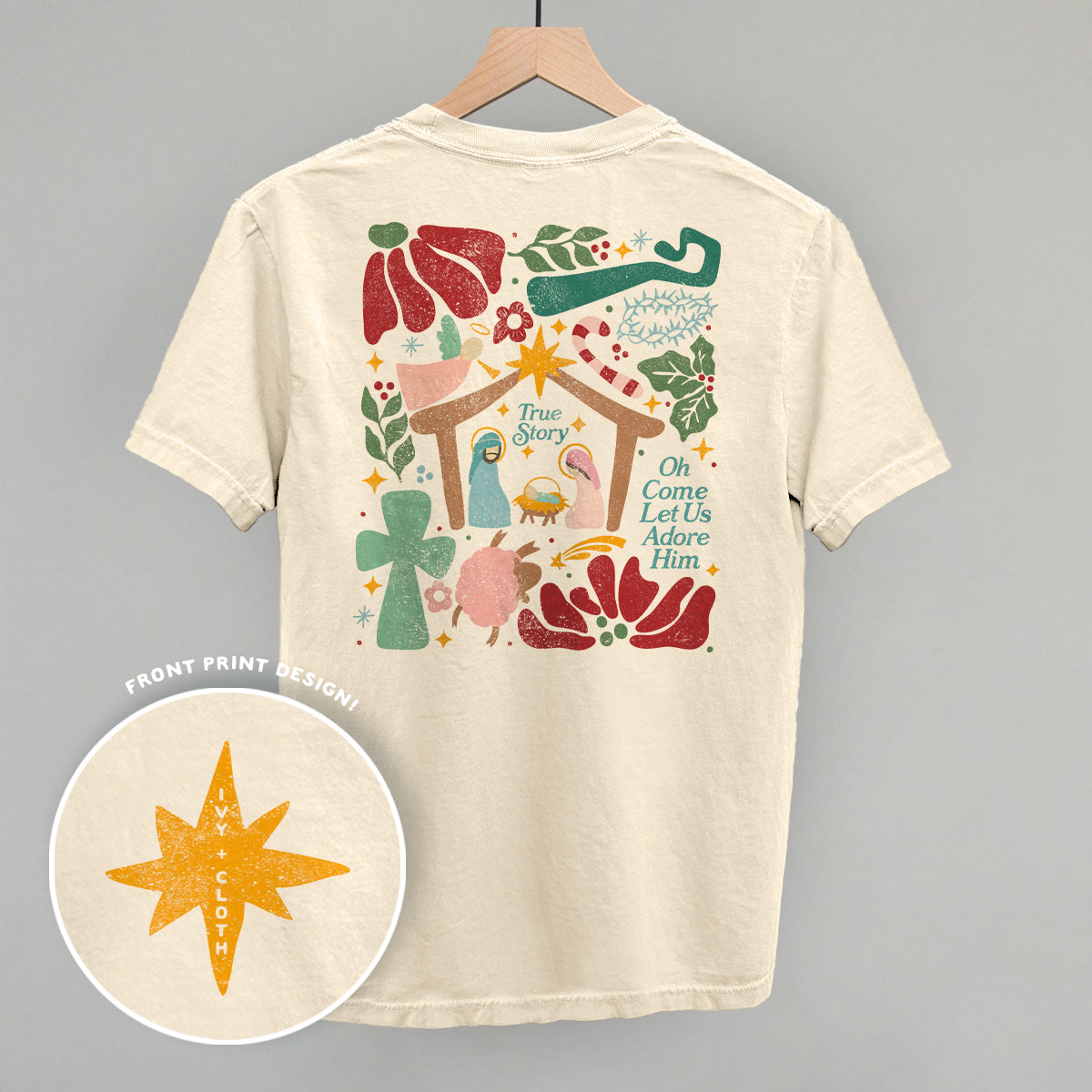 Nativity Doodle (Back Print) Ivy + Cloth