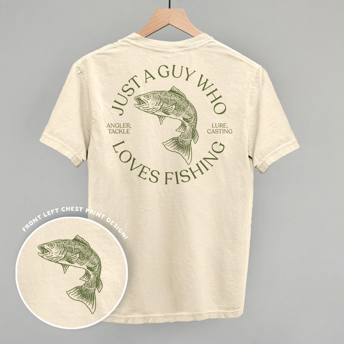 Just A Guy Who Loves Fishing (Back Print) Ivy + Cloth