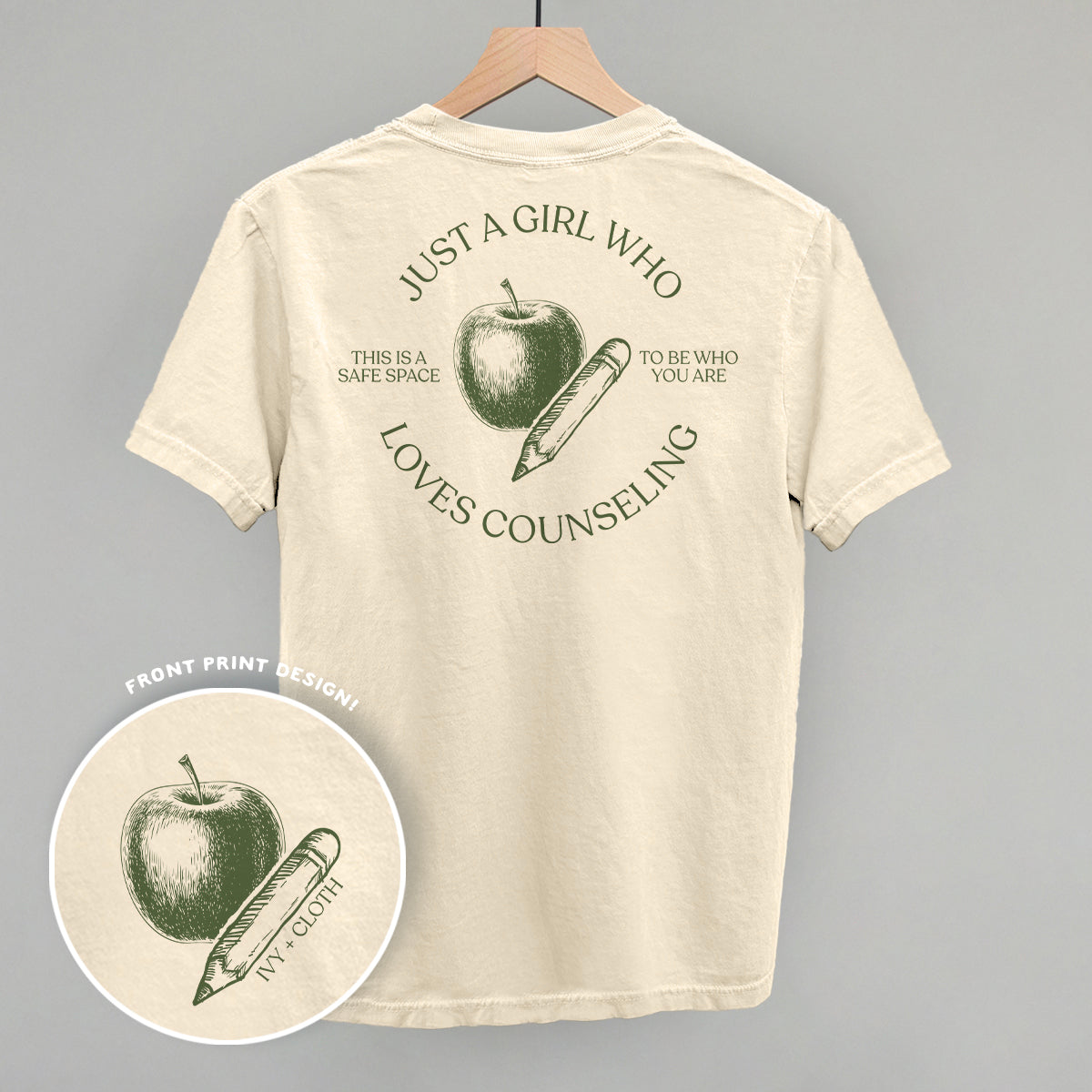 Just A Girl Who Loves Counseling (Back Print) Ivy + Cloth