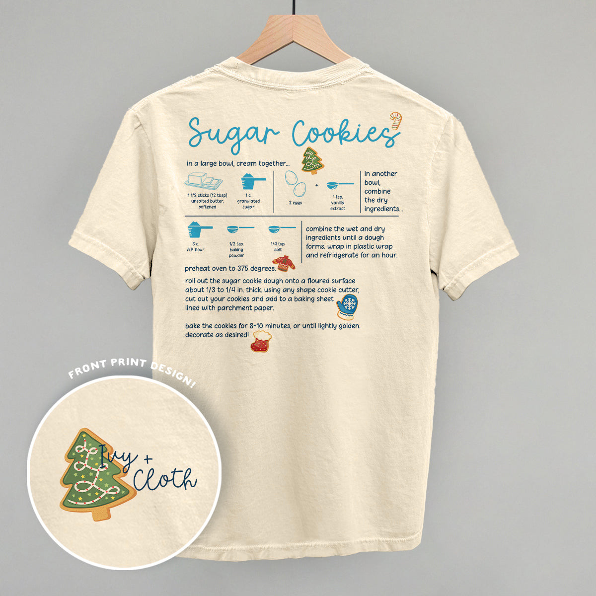 Sugar Cookie Recipe (Back Print) Ivy + Cloth