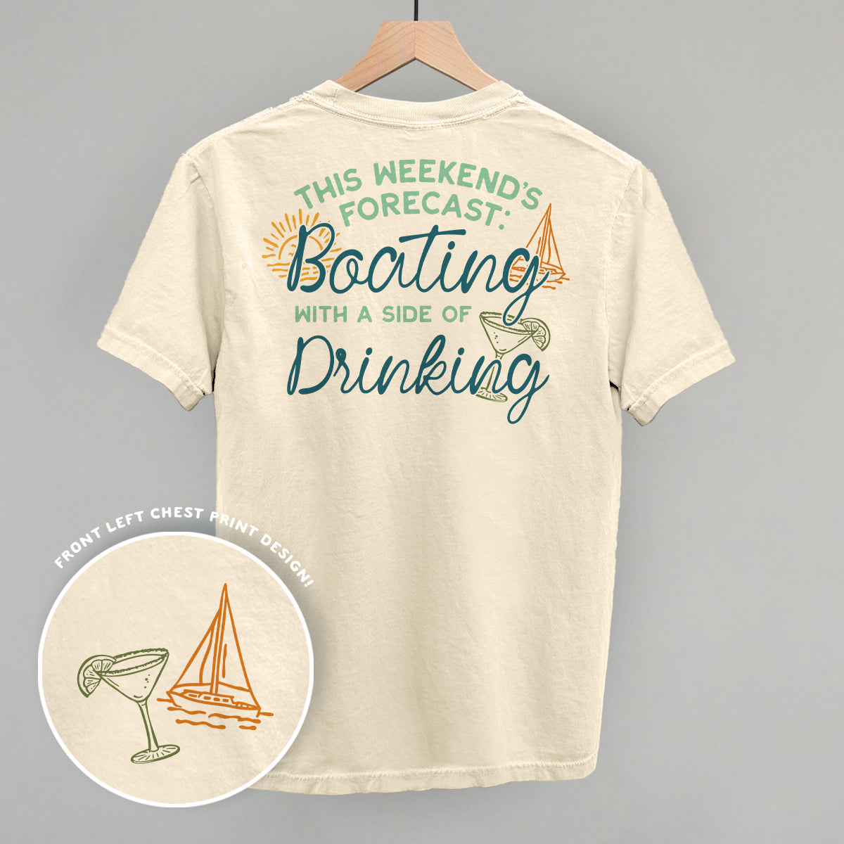 Weekend Forecast- Boating and Drinking (Back Print) Ivy + Cloth