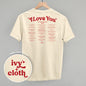 I Love You Book Quotes Back Print Ivy + Cloth
